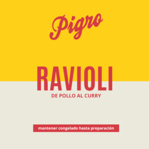 Ravioli de pollo al curry ( 2 porciones)